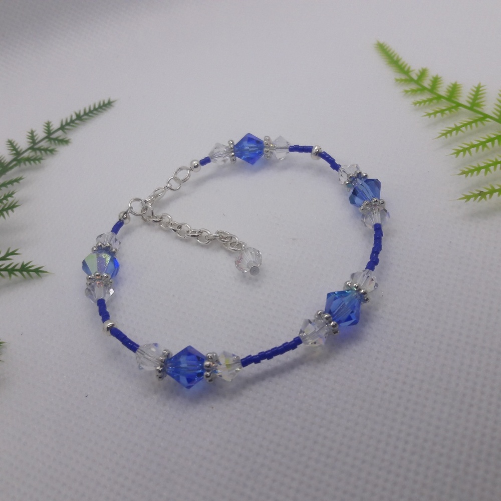 Sapphire and Crystal bracelet